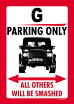 G PARKING ONLY